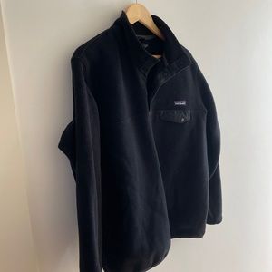 Patagonia Black Synchilla Pullover snap size XL